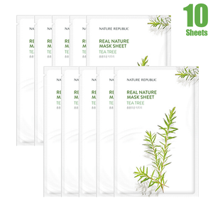 
                
                    Load image into Gallery viewer, Real Nature Tea Tree Mask Sheet (10 SHEETS)
                
            