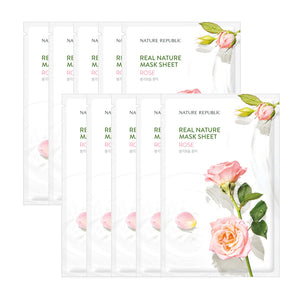 
                
                    Load image into Gallery viewer, Real Nature Rose Mask Sheet (10 SHEETS)
                
            